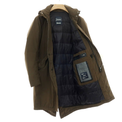 【中古】ヘルノ Herno Laminar GORE-TEX スタンドカラー ダウンコート ダークオリーブ【サイズ46】【 状態ランクC 】【 メンズ 】