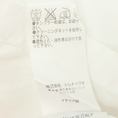 【中古】ベヴィラクア BEVILACQUA コットン バンドカラー カジュアルシャツ ホワイト【 S 】【 状態ランクC 】【 メンズ 】[APD]