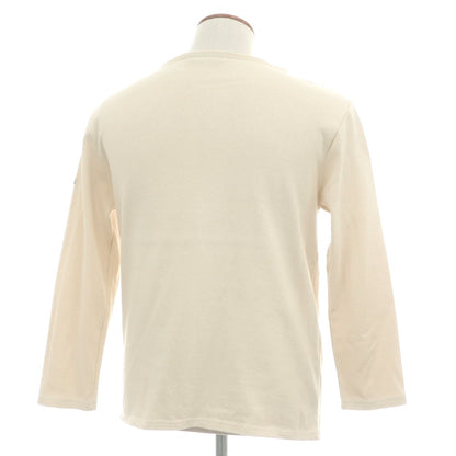 【中古】セントジェームス SAINT JAMES コットン ボートネック バスクシャツ 長袖Ｔシャツ ライトベージュ【サイズ4】【 状態ランクC 】【 メンズ 】