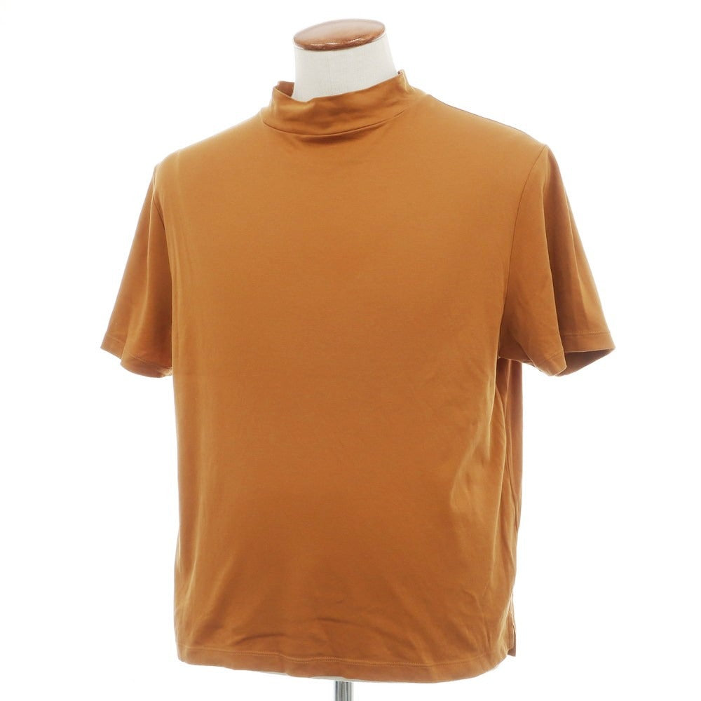 【中古】ノミアモ nomiamo コットン モックネック 半袖Ｔシャツ キャメルブラウン【サイズ3】【 状態ランクC 】【 メンズ 】