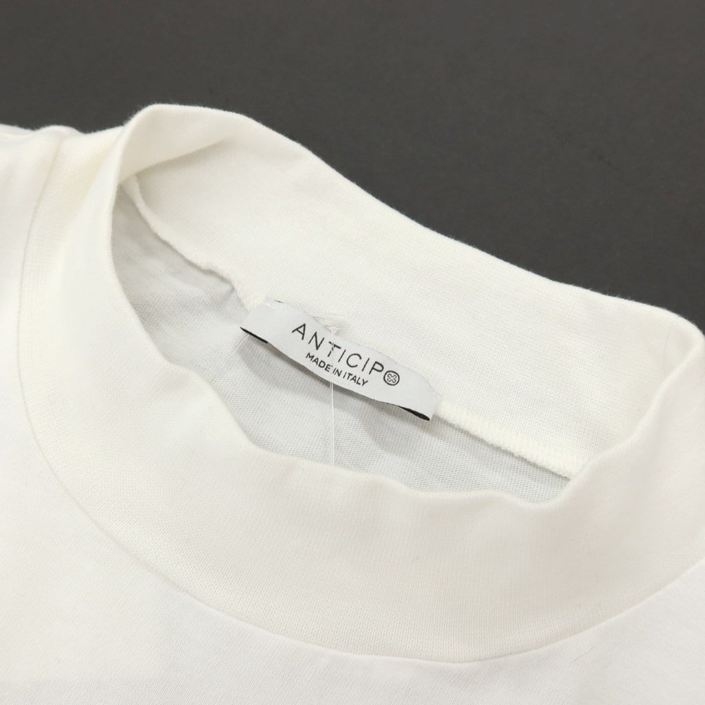 【中古】アンティーチポ　アンティチポ ANTICIPO コットン モックネック 半袖Ｔシャツ ホワイト【サイズ48】【 状態ランクB 】【 メンズ 】