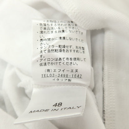 【中古】アンティーチポ　アンティチポ ANTICIPO コットン モックネック 半袖Ｔシャツ ホワイト【サイズ48】【 状態ランクB 】【 メンズ 】