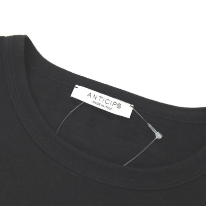 【中古】アンティーチポ　アンティチポ ANTICIPO コットン クルーネック 半袖Ｔシャツ ブラック【サイズ48】【 状態ランクC 】【 メンズ 】