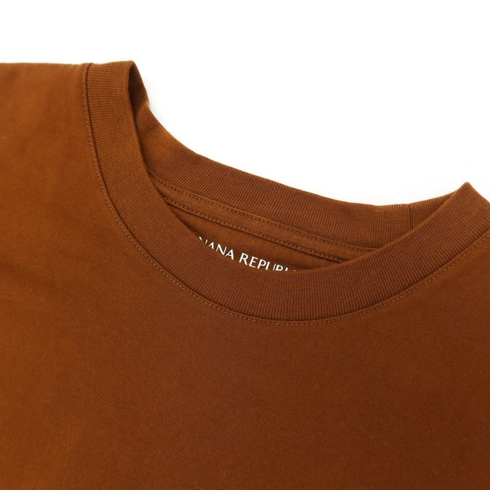 【中古】バナナリパブリック Banana Republic AUTHENTIC TEE スーピマコットン クルーネック 半袖ポケットTシャツ ブラウン【サイズM】【 状態ランクB 】【 メンズ 】