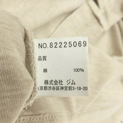 【中古】ジム gim 製品加工 コットン クルーネック 半袖ポケットTシャツ カーキベージュ系【サイズL】【 状態ランクB 】【 メンズ 】