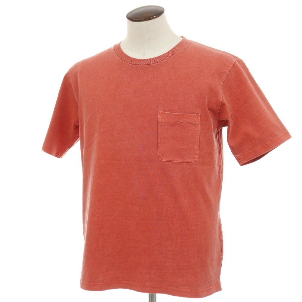 【中古】ジム gim 製品加工 コットン クルーネック 半袖ポケットTシャツ レッド【サイズL】【 状態ランクB 】【 メンズ 】