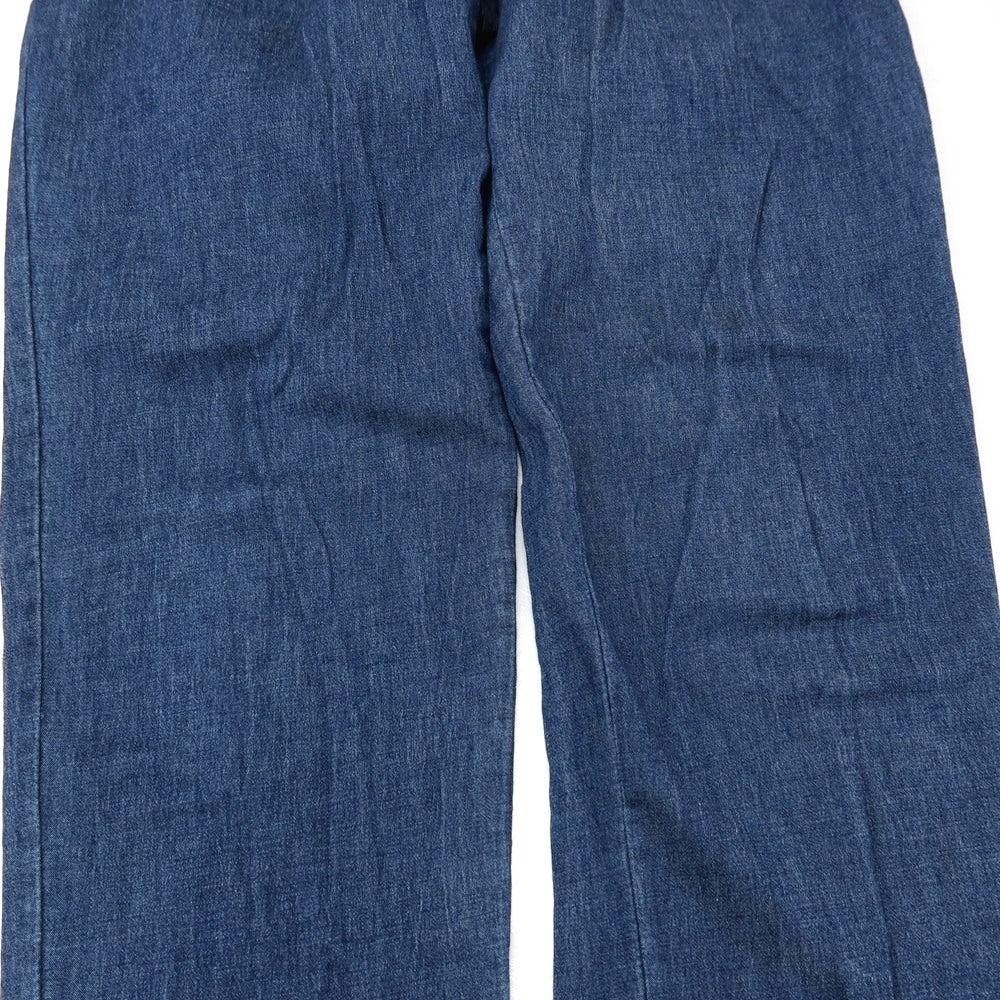 【中古】オリジナルヴィンテージスタイル ORIGINAL VINTAGE STYLE ストレッチ コットンポリエステル イージーパンツ ネイビー【サイズ46】【 状態ランクC 】【 メンズ 】