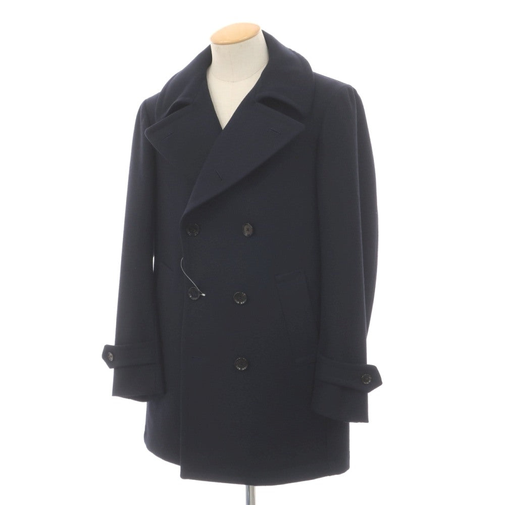 【中古】リングヂャケット RING JACKET MEISTER ウール ピーコート ダークネイビー【サイズ表記なし（S位）】【 状態ランクC 】【 メンズ 】