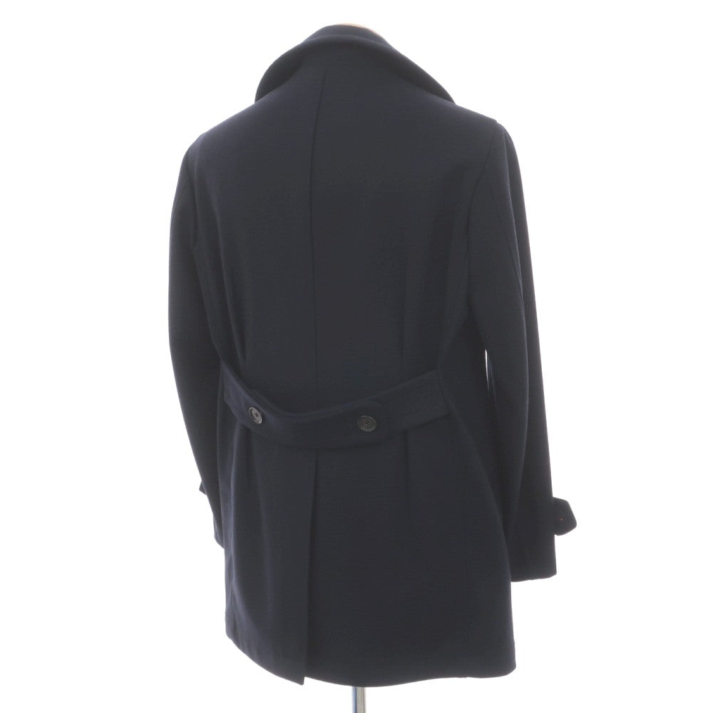 【中古】リングヂャケット RING JACKET MEISTER ウール ピーコート ダークネイビー【サイズ表記なし（S位）】【 状態ランクC 】【 メンズ 】
