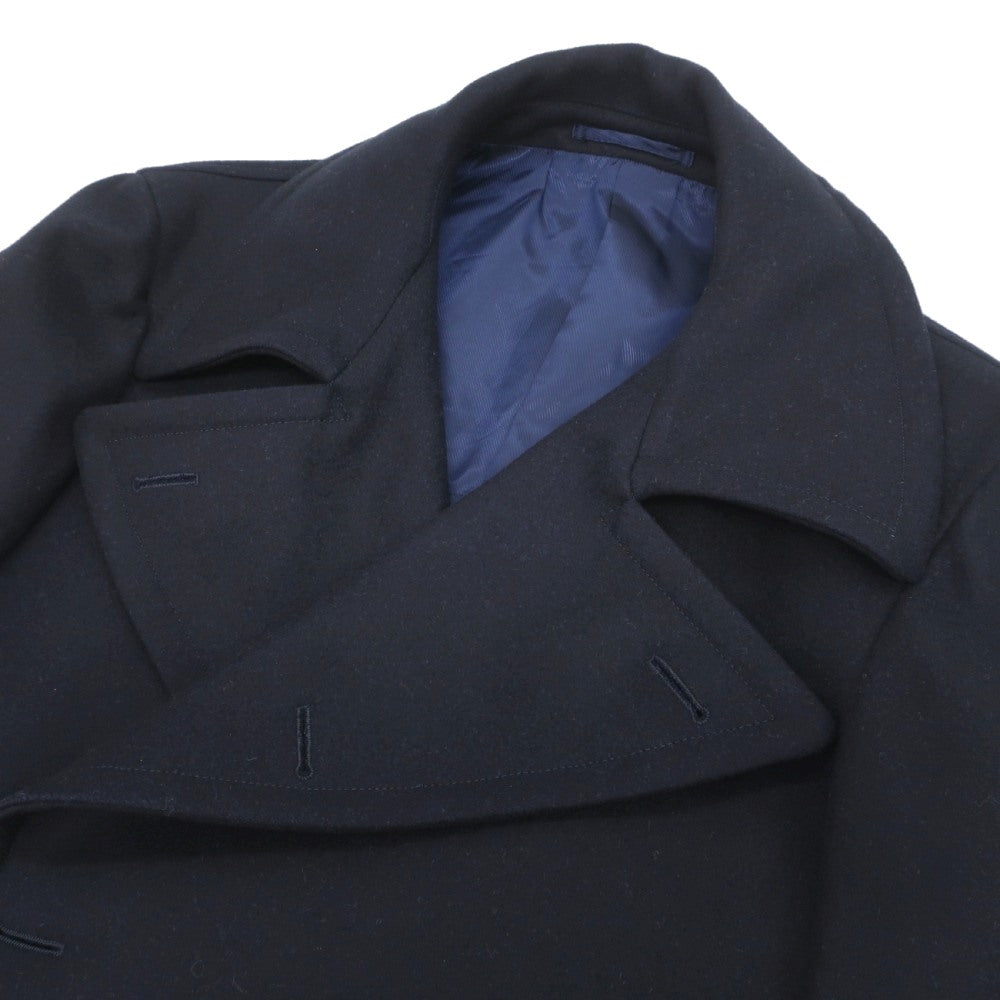【中古】リングヂャケット RING JACKET MEISTER ウール ピーコート ダークネイビー【サイズ表記なし（S位）】【 状態ランクC 】【 メンズ 】