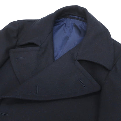 【中古】リングヂャケット RING JACKET MEISTER ウール ピーコート ダークネイビー【サイズ表記なし（S位）】【 状態ランクC 】【 メンズ 】