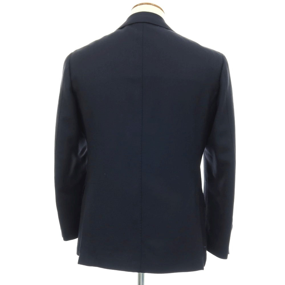 【中古】リングヂャケット RING JACKET MEISTER ツイル ウール 3B テーラードジャケット ネイビー【 表記なし（M位） 】【 状態ランクB 】【 メンズ 】 []