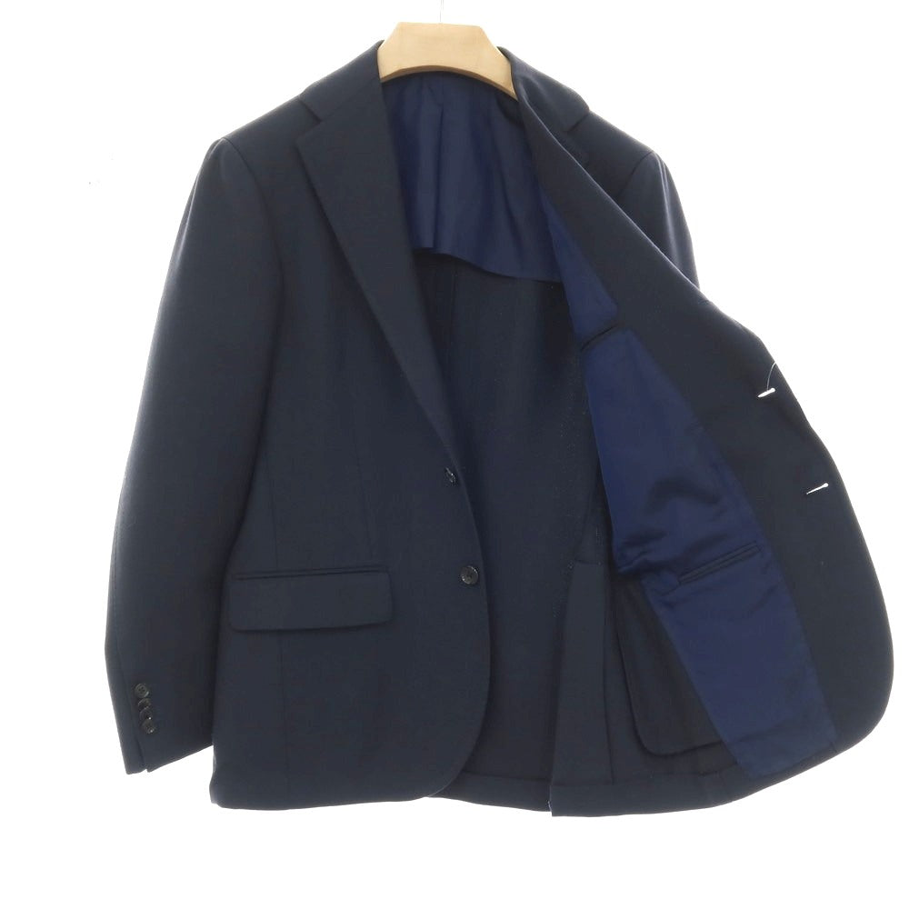 【中古】リングヂャケット RING JACKET MEISTER ツイル ウール 3B テーラードジャケット ネイビー【 表記なし（M位） 】【 状態ランクB 】【 メンズ 】 []
