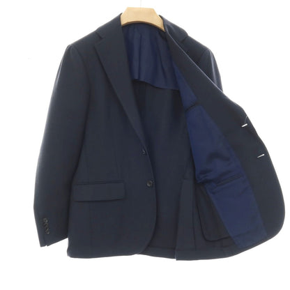 【中古】リングヂャケット RING JACKET MEISTER ツイル ウール 3B テーラードジャケット ネイビー【 表記なし（M位） 】【 状態ランクB 】【 メンズ 】 []