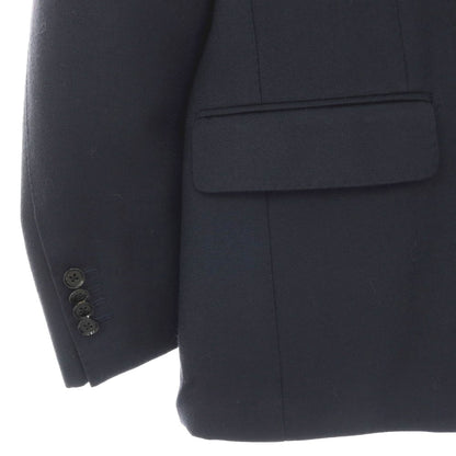 【中古】リングヂャケット RING JACKET MEISTER ツイル ウール 3B テーラードジャケット ネイビー【 表記なし（M位） 】【 状態ランクB 】【 メンズ 】 []