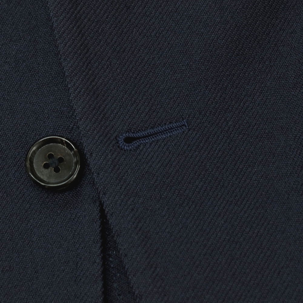 【中古】リングヂャケット RING JACKET MEISTER ツイル ウール 3B テーラードジャケット ネイビー【 表記なし（M位） 】【 状態ランクB 】【 メンズ 】 []