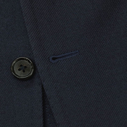 【中古】リングヂャケット RING JACKET MEISTER ツイル ウール 3B テーラードジャケット ネイビー【 表記なし（M位） 】【 状態ランクB 】【 メンズ 】 []