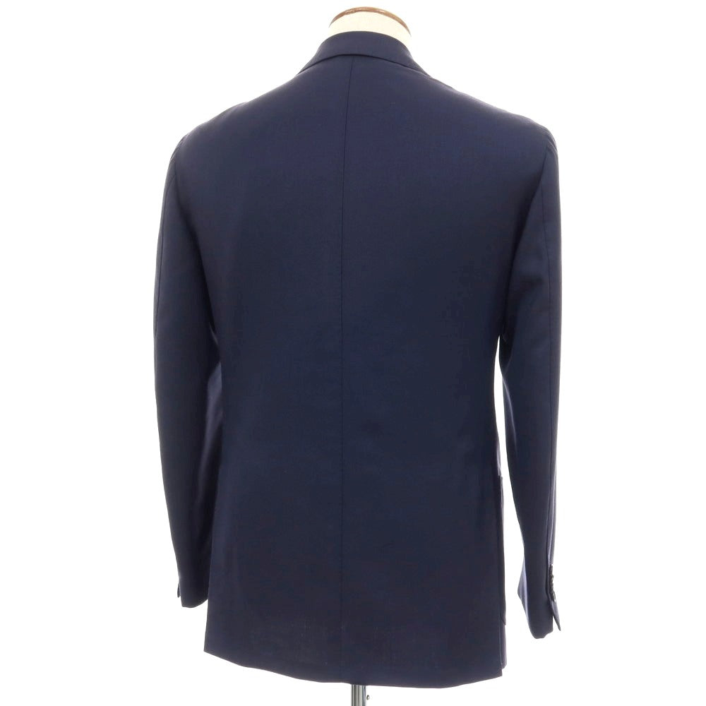 【中古】サルトリア カラッチオーロ Sartoria Caracciolo ウール系 3B テーラードジャケット ネイビー【 サイズ46 】【 状態ランクB 】【 メンズ 】 [APD]