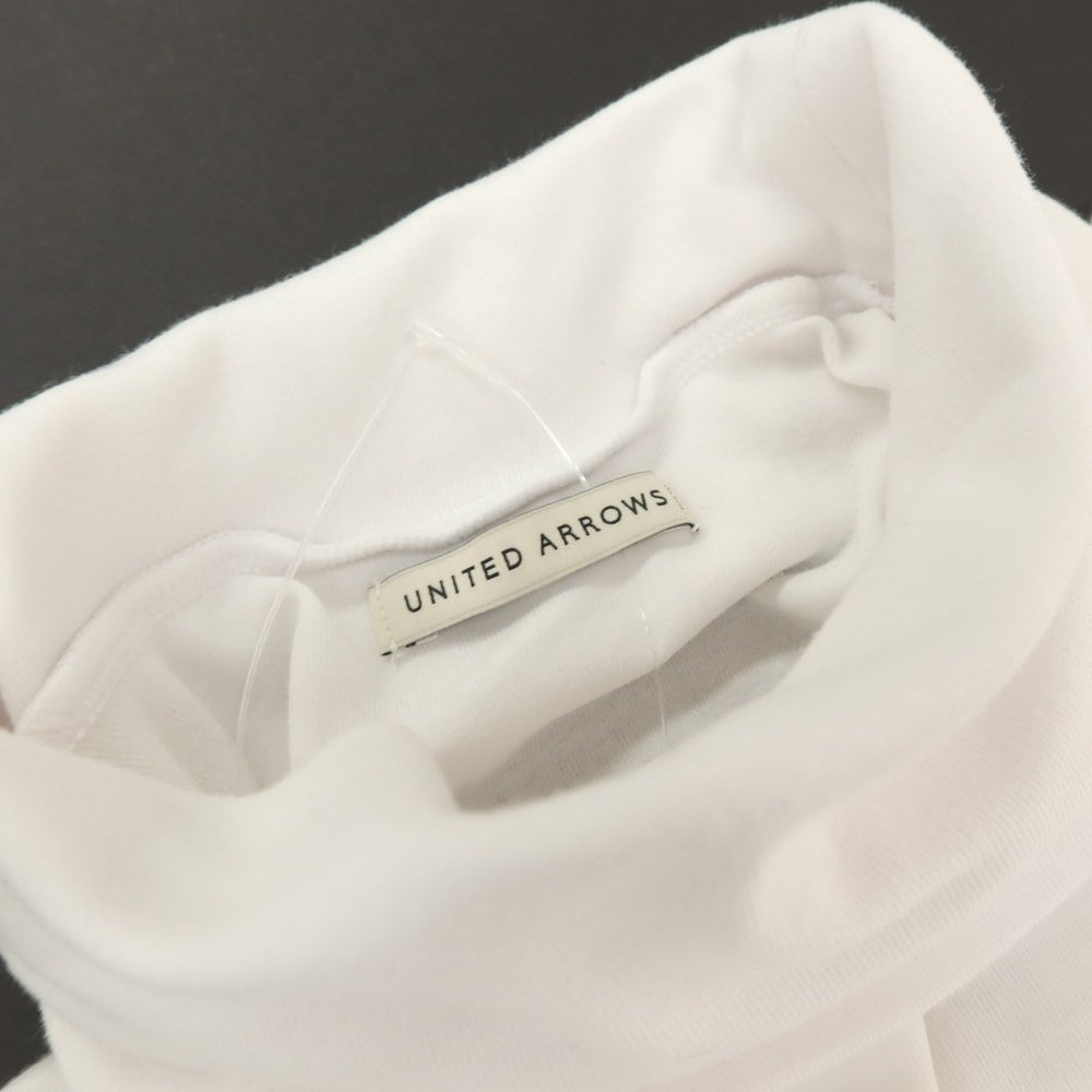 【中古】ユナイテッドアローズ UNITED ARROWS ストレッチ コットン タートルネック 長袖Ｔシャツ ホワイト【サイズM】【 状態ランクB 】【 メンズ 】