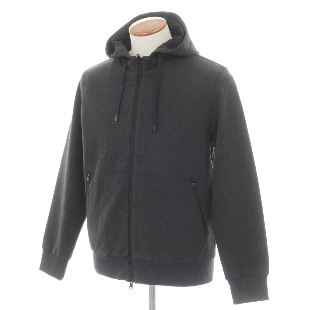 【中古】チルコロ1901 CIRCOLO 1901 ストレッチコットン ダブルジップ パーカー ネイビーチャコール【サイズM】【 状態ランクB 】【 メンズ 】