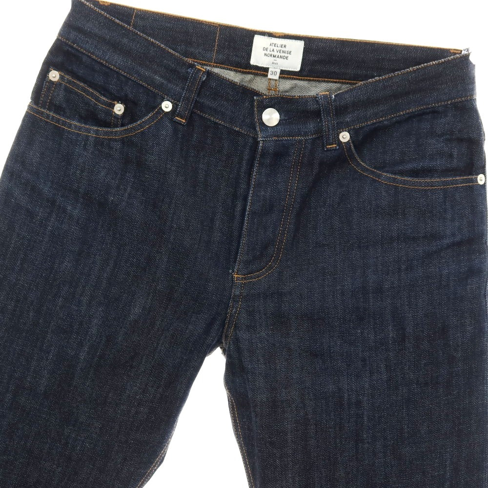 【中古】エーヴイエヌ AVN コットン デニムパンツ ジーンズ ネイビー【サイズ30】【 状態ランクB 】【 メンズ 】