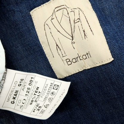 【中古】バルバティ Barbati ストレッチ テンセル 2B カジュアルジャケット ネイビー【サイズ50】【 状態ランクA 】【 メンズ 】