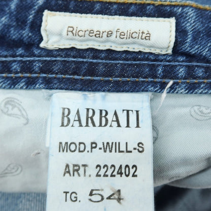 【中古】バルバティ Barbati ストレッチ コットン デニムパンツ ジーンズ ダークブルー【サイズ54】【 状態ランクB 】【 メンズ 】