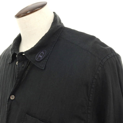 【中古】ディーゼル DIESEL リネン カジュアルシャツ ブラック【 50 】【 状態ランクB 】【 メンズ 】 []
