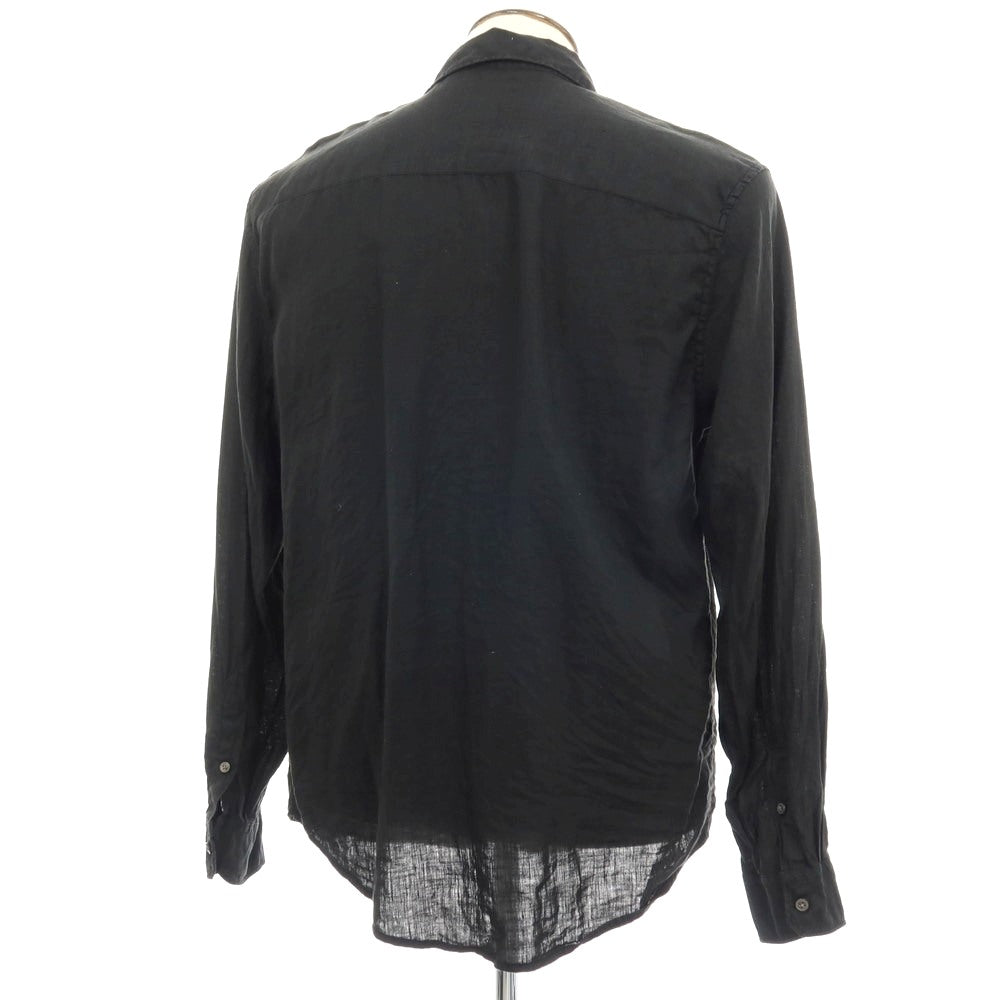 【中古】ディーゼル DIESEL リネン カジュアルシャツ ブラック【 50 】【 状態ランクB 】【 メンズ 】 []