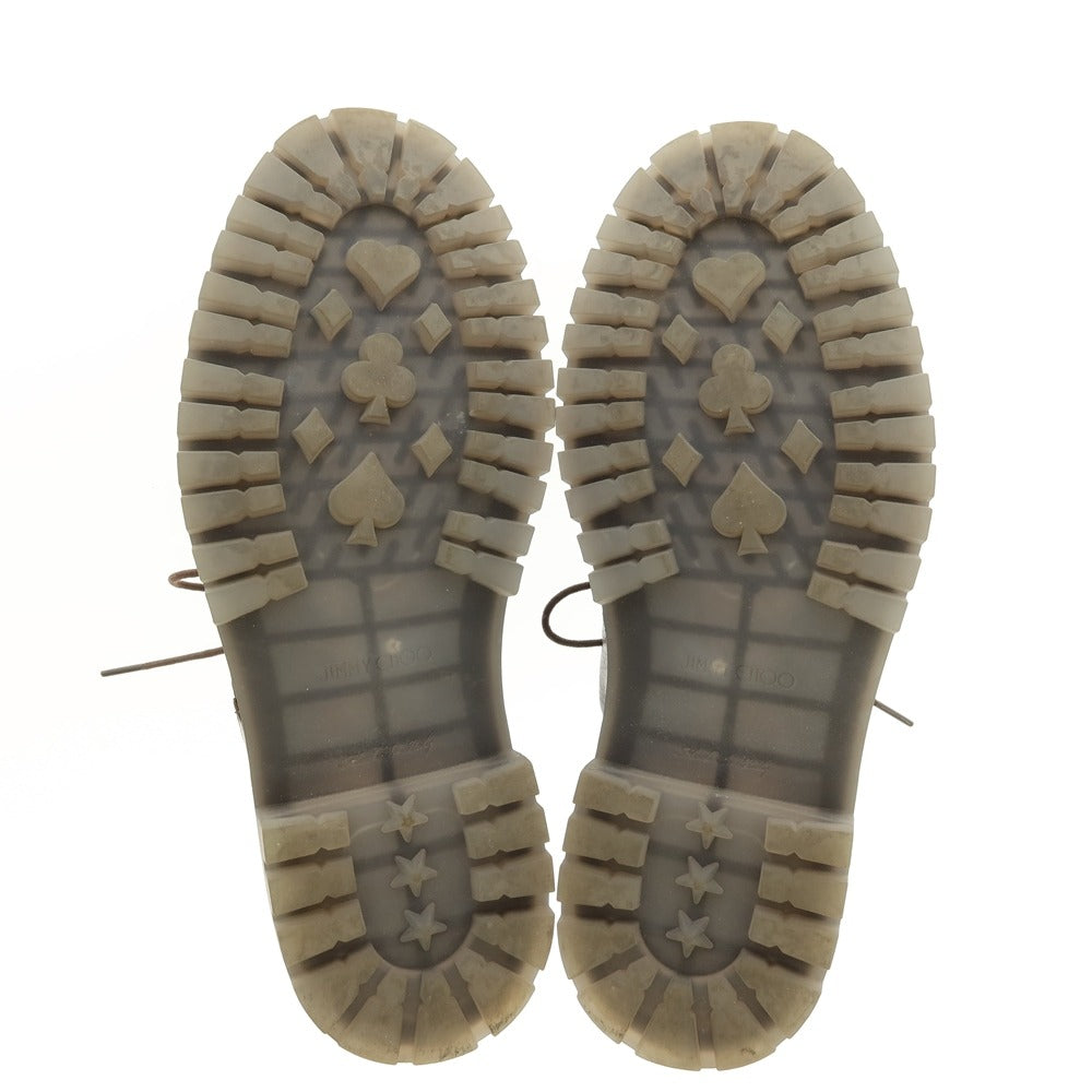 【中古】ジミーチュウ JIMMY CHOO BENJI Uチップ レザー Uチップ ダークブラウン【サイズ43】【 状態ランクB 】【 メンズ 】