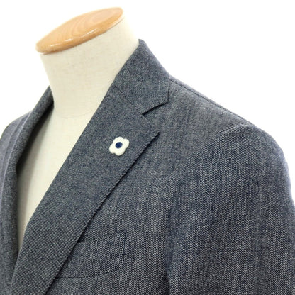 【中古】ラルディーニ LARDINI コットンウール 3B カジュアルジャケット ネイビー系【サイズ42】【 状態ランクB 】【 メンズ 】