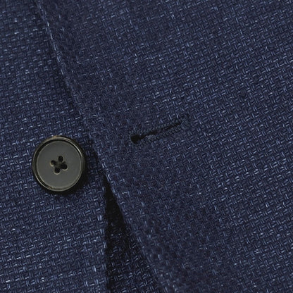 【中古】ラルディーニ LARDINI リネンコットン 3B カジュアルジャケット ネイビー【サイズ42】【 状態ランクB 】【 メンズ 】