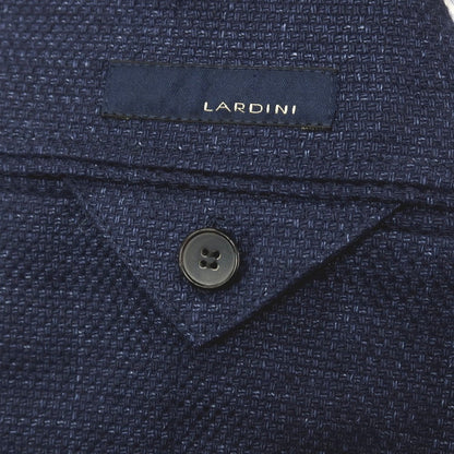 【中古】ラルディーニ LARDINI リネンコットン 3B カジュアルジャケット ネイビー【サイズ42】【 状態ランクB 】【 メンズ 】