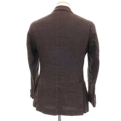 【SALE30%OFF/返品不可】【中古】スティレ ラティーノ STILE LATINO シルクリネン 3B カジュアルジャケット ブラウン系【 サイズ44 】【 状態ランクD 】【 メンズ 】