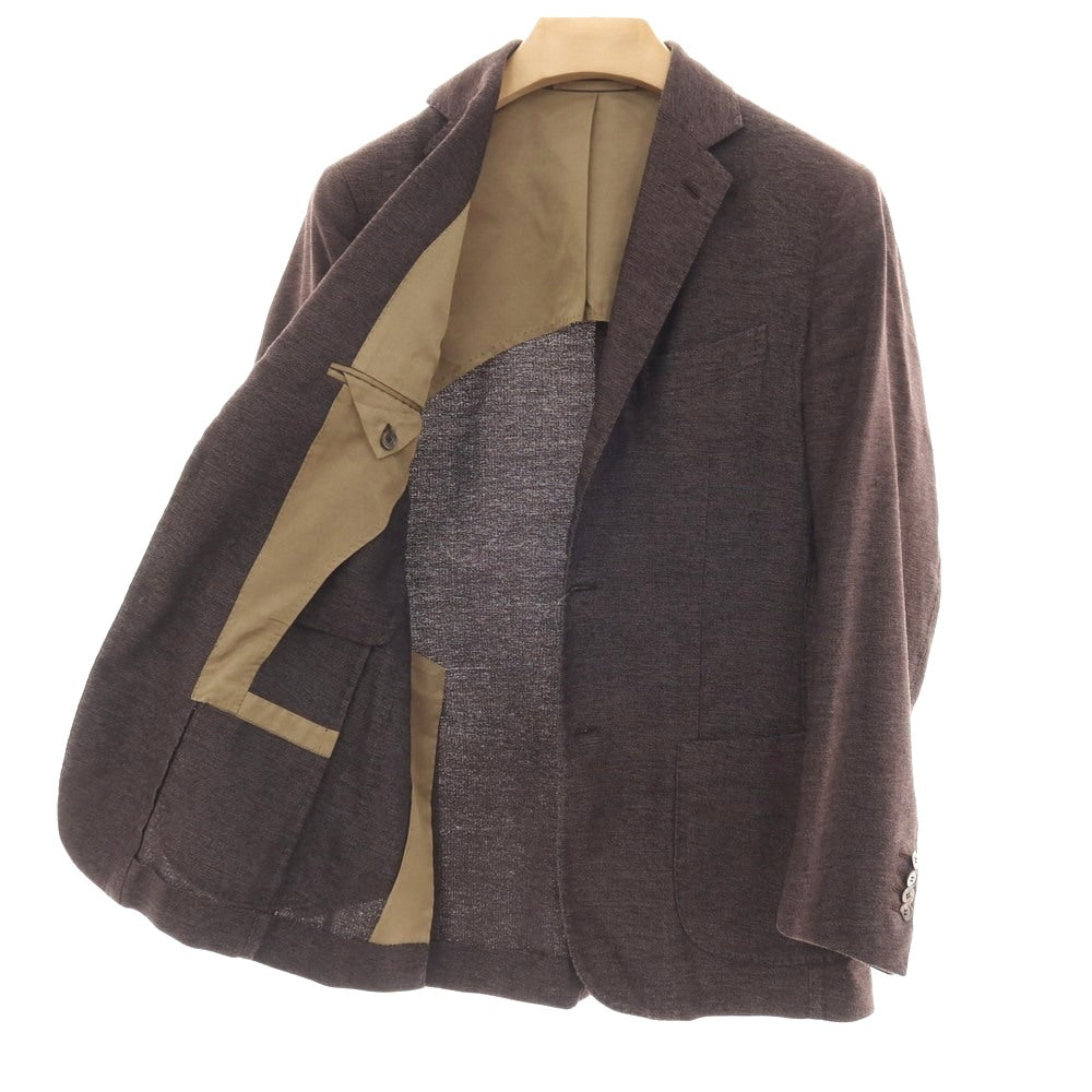 【SALE30%OFF/返品不可】【中古】スティレ ラティーノ STILE LATINO シルクリネン 3B カジュアルジャケット ブラウン系【 サイズ44 】【 状態ランクD 】【 メンズ 】