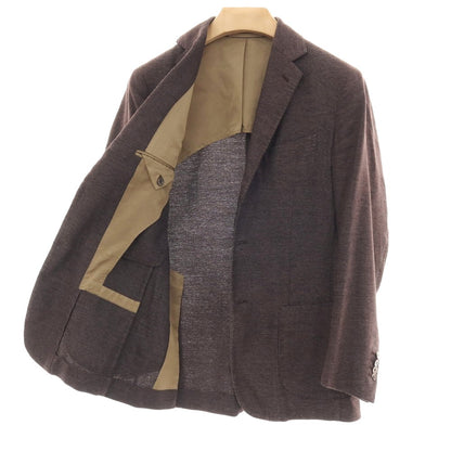 【SALE30%OFF/返品不可】【中古】スティレ ラティーノ STILE LATINO シルクリネン 3B カジュアルジャケット ブラウン系【 サイズ44 】【 状態ランクD 】【 メンズ 】