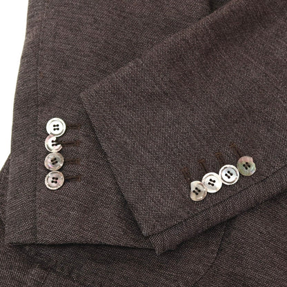 【SALE30%OFF/返品不可】【中古】スティレ ラティーノ STILE LATINO シルクリネン 3B カジュアルジャケット ブラウン系【 サイズ44 】【 状態ランクD 】【 メンズ 】