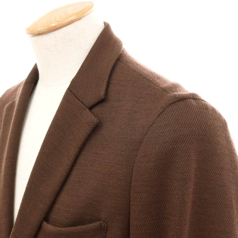 【中古】エディフィス EDIFICE ウールポリエステル 2B カジュアルジャケット ブラウン【サイズＳ】【 状態ランクC 】【 メンズ 】
