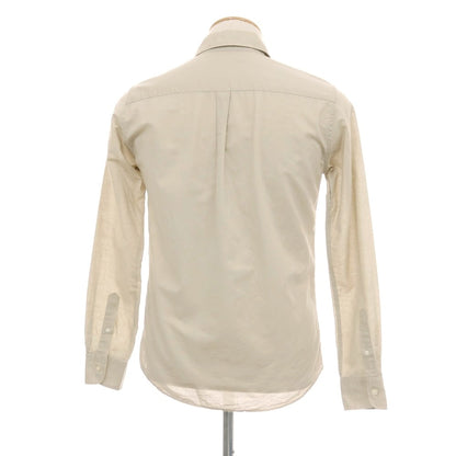 【中古】ナノユニバース nano universe コットンリネン レギュラーカラー カジュアルシャツ ベージュ【サイズＳ】【 状態ランクB 】【 メンズ 】