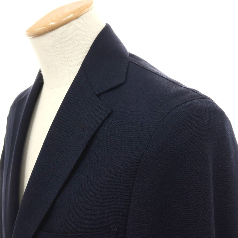 【中古】ベルベスト Belvest ウール 3B テーラードジャケット ネイビー【 サイズ42 】【 状態ランクD 】【 メンズ 】 [APD]