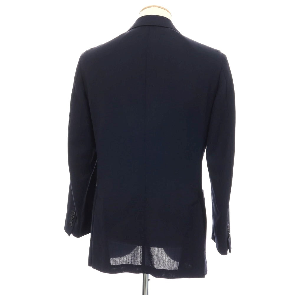 【中古】ベルベスト Belvest ウール 3B テーラードジャケット ネイビー【 サイズ42 】【 状態ランクD 】【 メンズ 】 [APD]