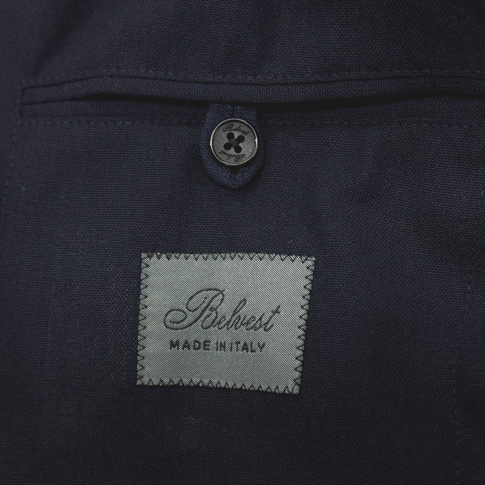 【中古】ベルベスト Belvest ウール 3B テーラードジャケット ネイビー【 サイズ42 】【 状態ランクD 】【 メンズ 】 [APD]
