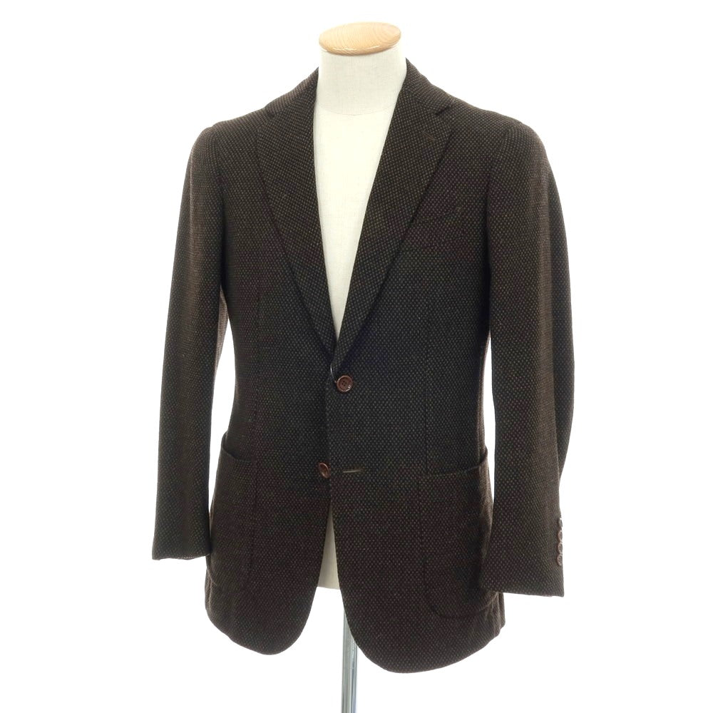 【中古】スティレ ラティーノ STILE LATINO VGUALD025 ウールカシミヤ 2B テーラードジャケット ブラウン【サイズ42】【 状態ランクD 】【 メンズ 】