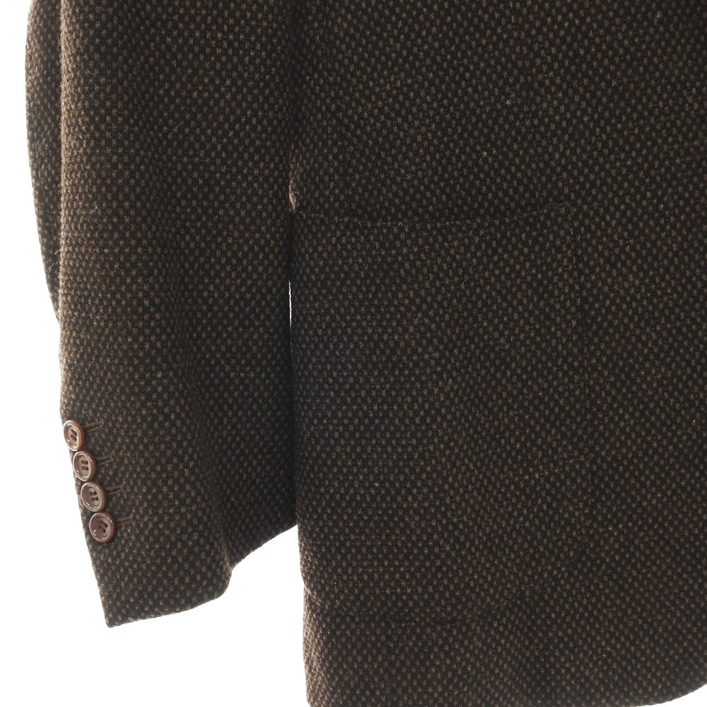 【中古】スティレ ラティーノ STILE LATINO VGUALD025 ウールカシミヤ 2B テーラードジャケット ブラウン【サイズ42】【 状態ランクD 】【 メンズ 】