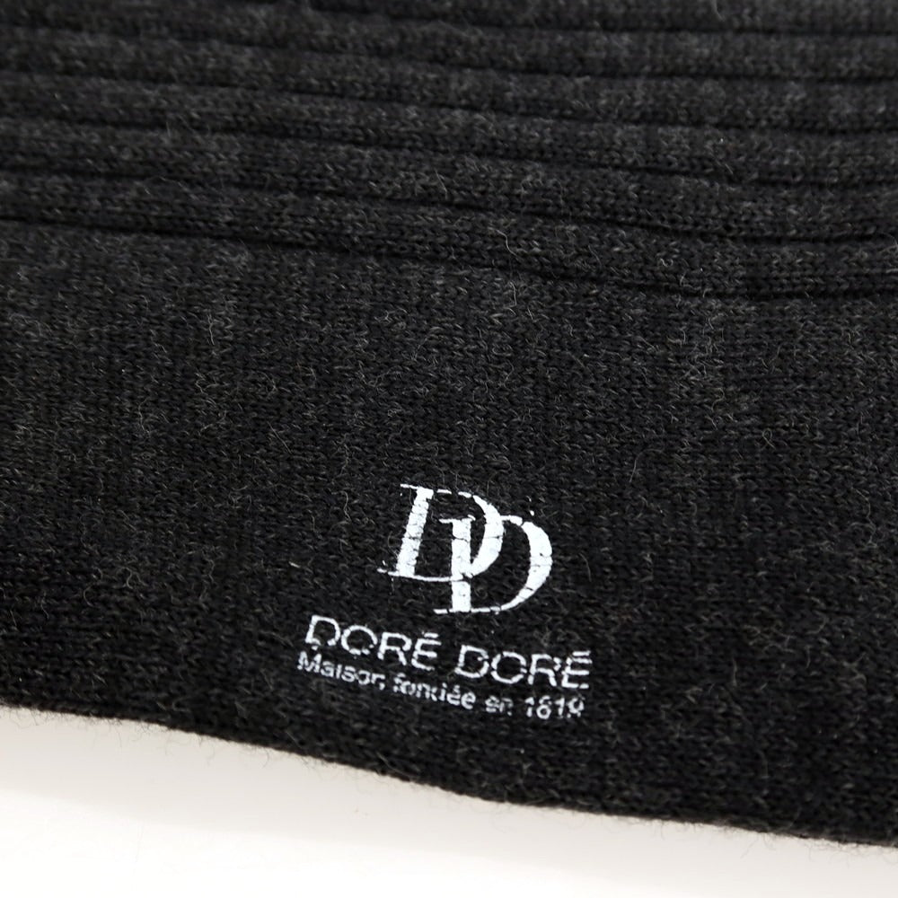 【SALE30%OFF/返品不可】【中古】【未使用】ドレドレ DORE DORE ウールナイロン ソックス チャコールグレー【 サイズ44/45 】【 状態ランクS 】【 メンズ 】
