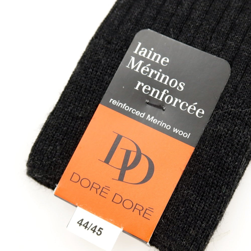 【SALE30%OFF/返品不可】【中古】【未使用】ドレドレ DORE DORE ウールナイロン ソックス チャコールグレー【 サイズ44/45 】【 状態ランクS 】【 メンズ 】