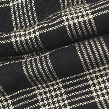 【中古】トムフォード TOM FORD カシミヤシルク チェック 大判 ストール ブラックxベージュ【 状態ランクC 】【 メンズ 】