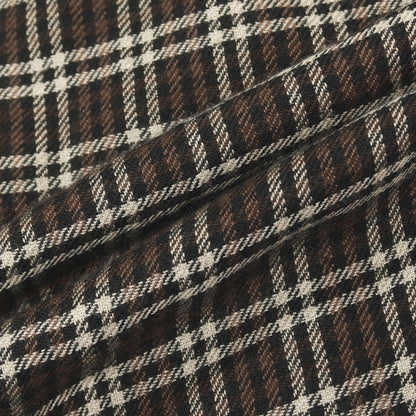 【中古】トムフォード TOM FORD カシミヤシルク チェック ストール ブラウンxベージュ【 状態ランクC 】【 メンズ 】