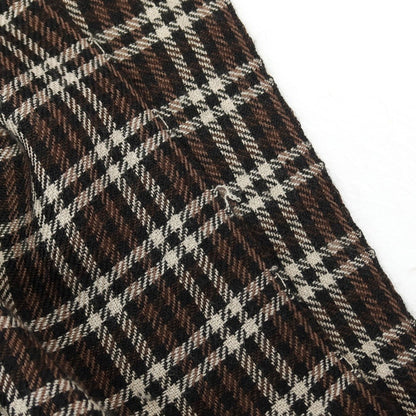 【中古】トムフォード TOM FORD カシミヤシルク チェック ストール ブラウンxベージュ【 状態ランクC 】【 メンズ 】