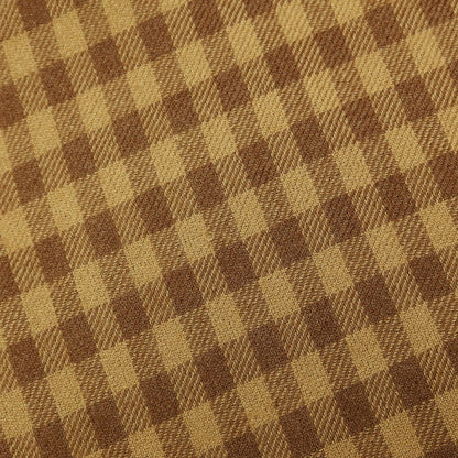 【中古】トムフォード TOM FORD カシミヤシルク チェック ストール キャメルブラウンxブラウン【 状態ランクC 】【 メンズ 】